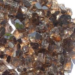 1/2 inch Copper Reflective Fire Glass Crystals 