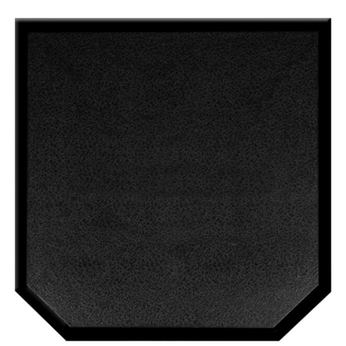 40 x 40 Black Textured Wall Thermal Hearth Pad #SPM-40W-T