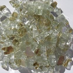 1/2 inch Golden Reflective Fire Glass Crystals 
