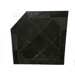 40 x 40 Black Slate Corner Pad 